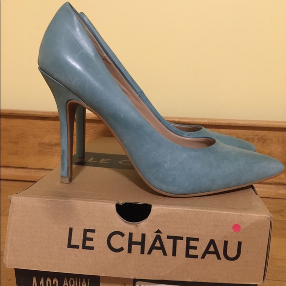 High heeded pumps. Colour Aqua. - Picture 2 of 6